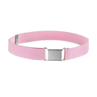 NestNook Kids Belt Adjustable Belts for Boys and Girls Elastic Stretch Belts with Silver Square Buckle