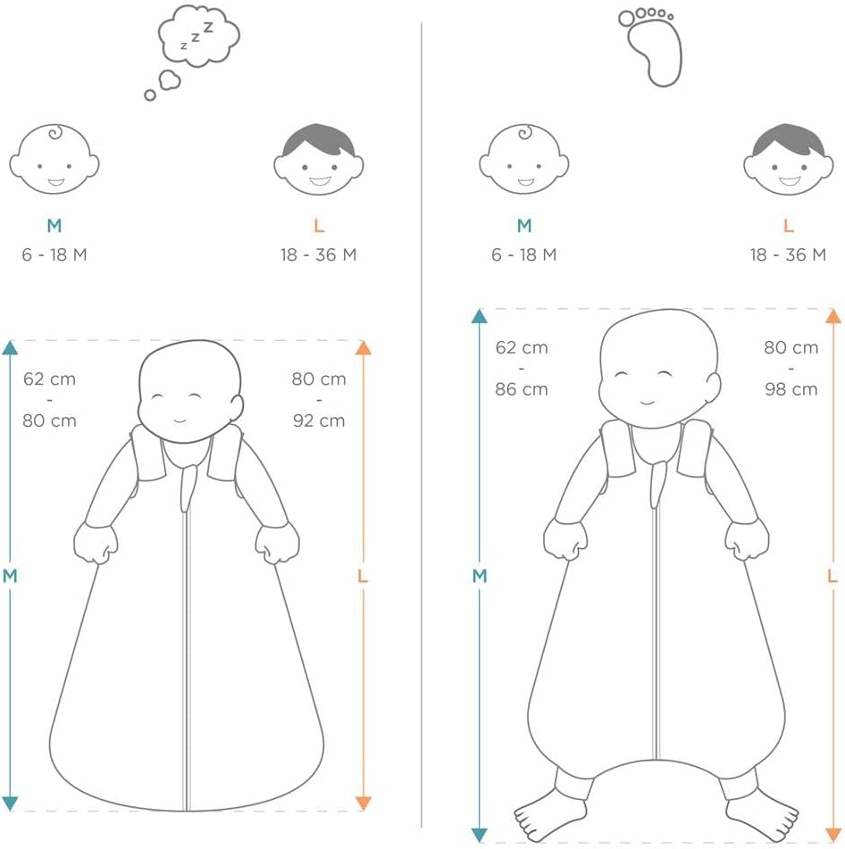 Ergobaby Baby Sleeping Bag 6-18 Month with Feet and Car Seat Belt Slot, On The Move - Daisies, 1.0 TOG