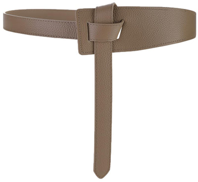 ALAIX Women's Leather Belt Dress Belt for Jeans Jumpsuit Coat Fashion Tie a Knot Genuine Leather Waist Belt