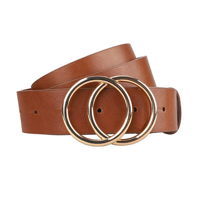 Earnda Women's Leather Belt Fashion Soft Faux Leather Waist Belts For Jeans Dress