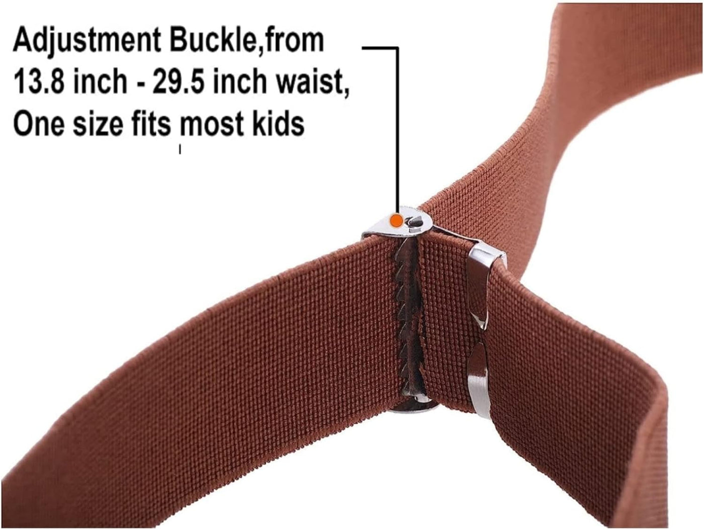 NestNook Kids Belt Adjustable Belts for Boys and Girls Elastic Stretch Belts with Silver Square Buckle
