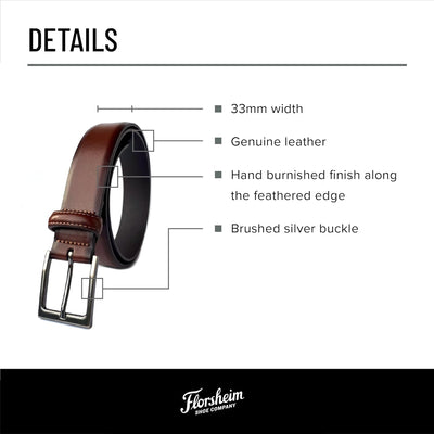Florsheim Carmine 33mm Belt Mens