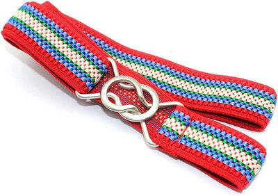 Kids Adjustable Elastic Belts For Toddler Stretch Waist Stripe Belts For Boys And Girls
