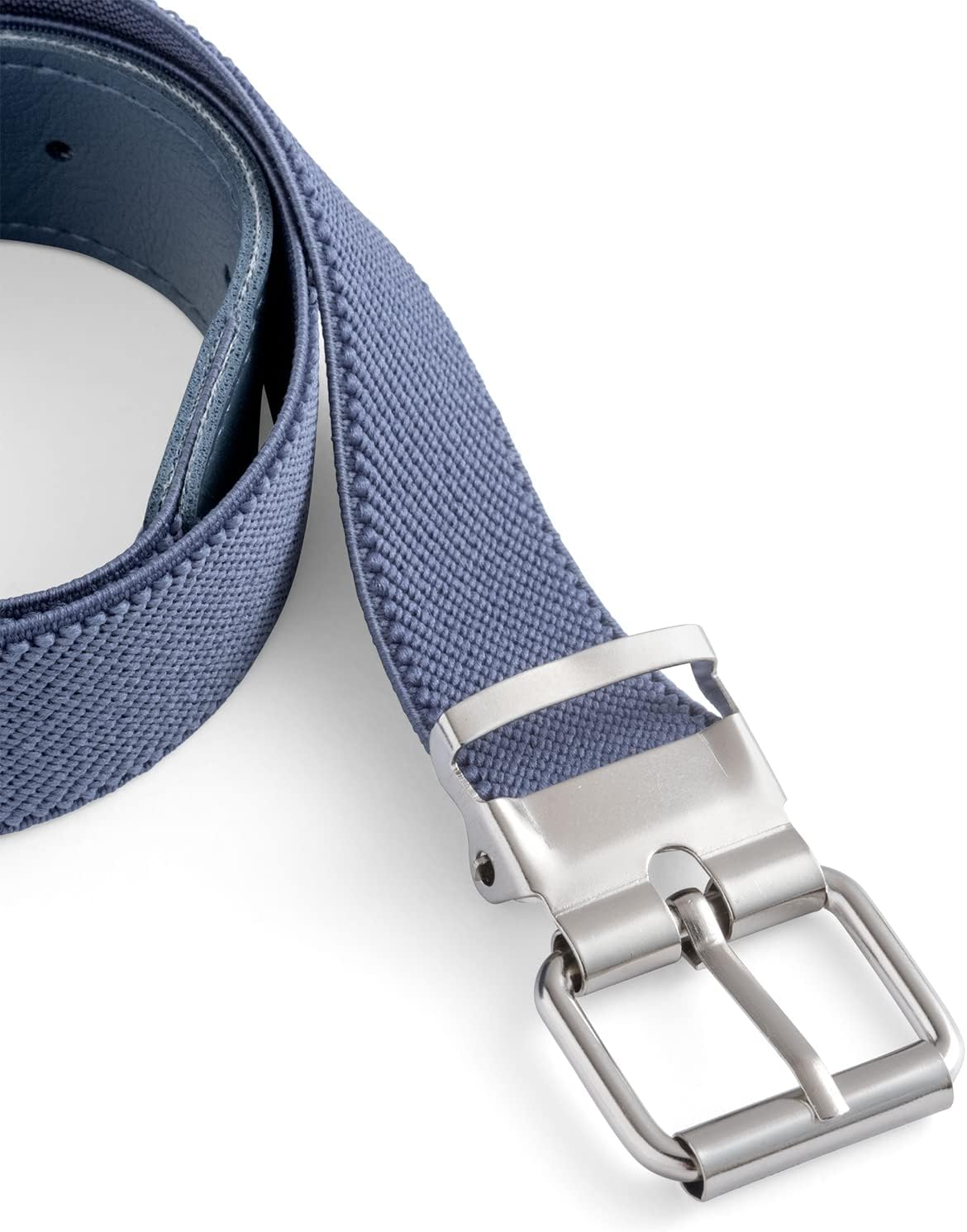 Olata Children’s Elasticated Belt with Silver Buckle (1-6 Years). Light Pink
