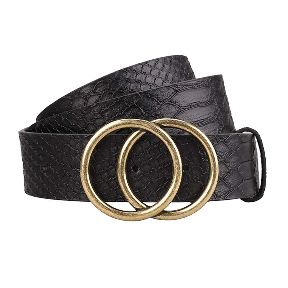 Earnda Women's Leather Belt Fashion Soft Faux Leather Waist Belts For Jeans Dress