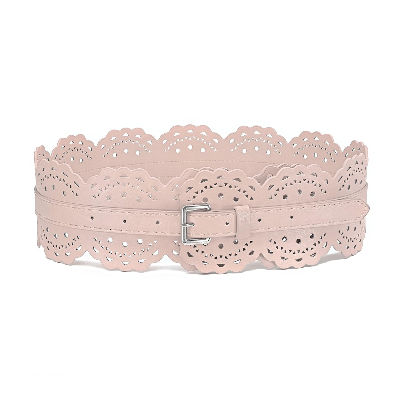 XZQTIVE Women Wide Belt For Dresses Vintage Chunky Belts Thick Leather Waist Belt With Prong Buckle