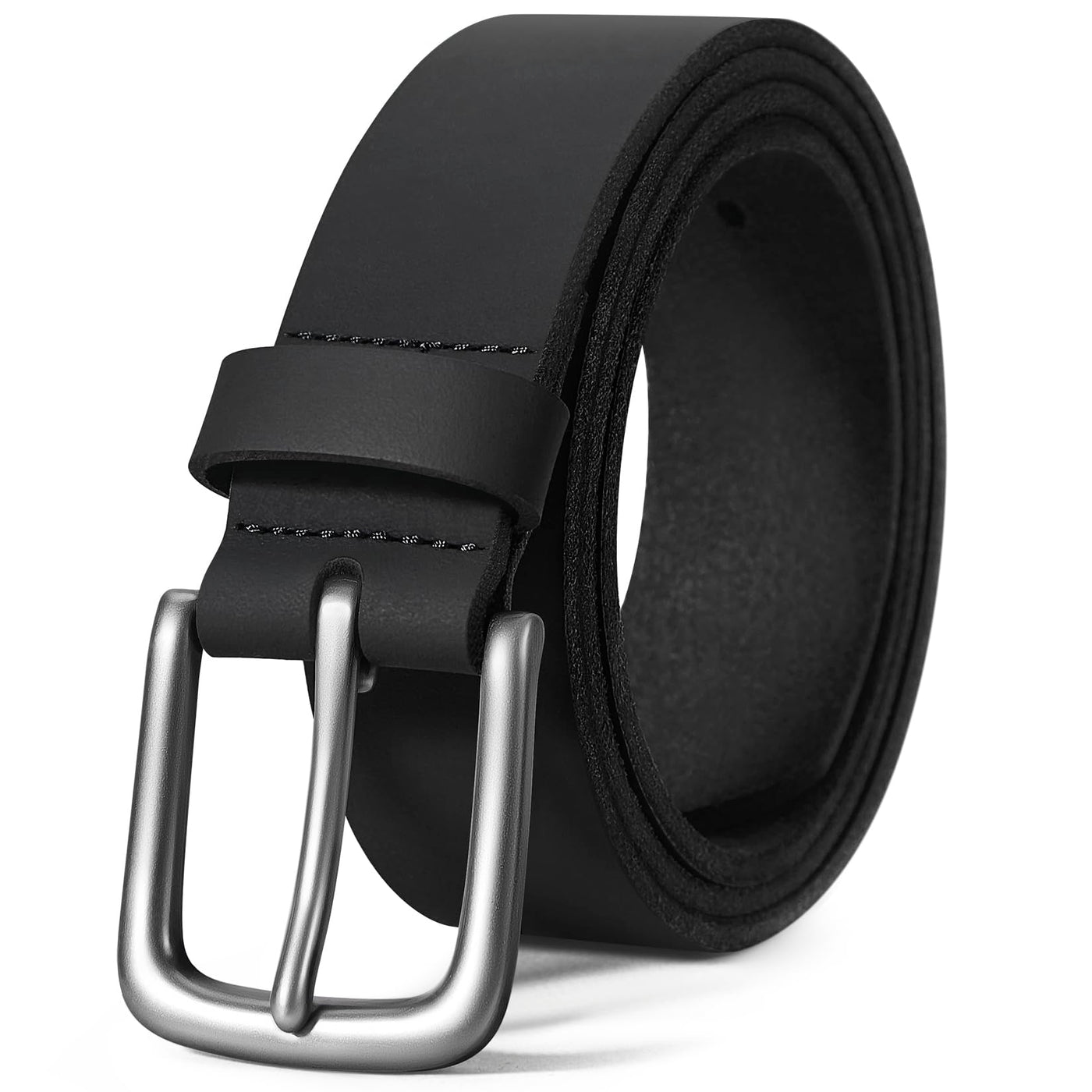 VATAN Men's Genuine Leather Casual Every Day Jeans Belts, Handmade Men Leather Belt with Gift Box