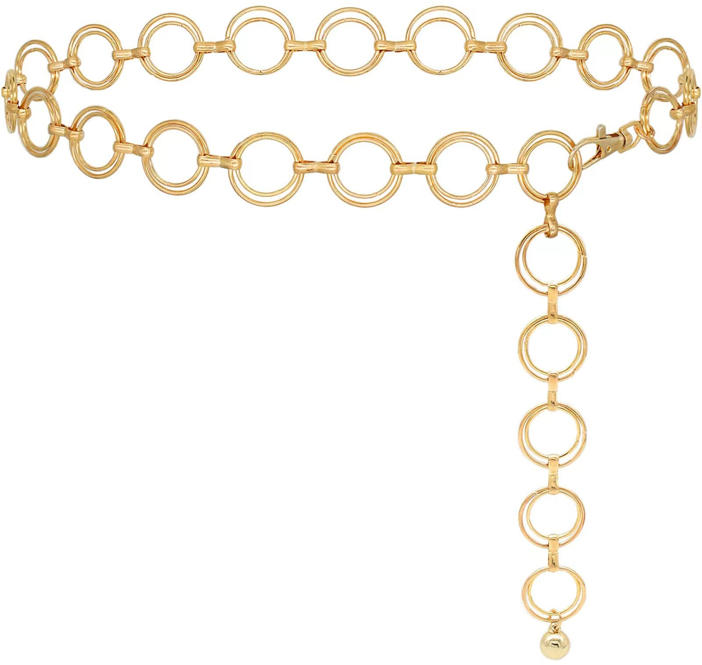 Women's Chain Belt Metal Waist Belt Chunky Belly Link Belt
