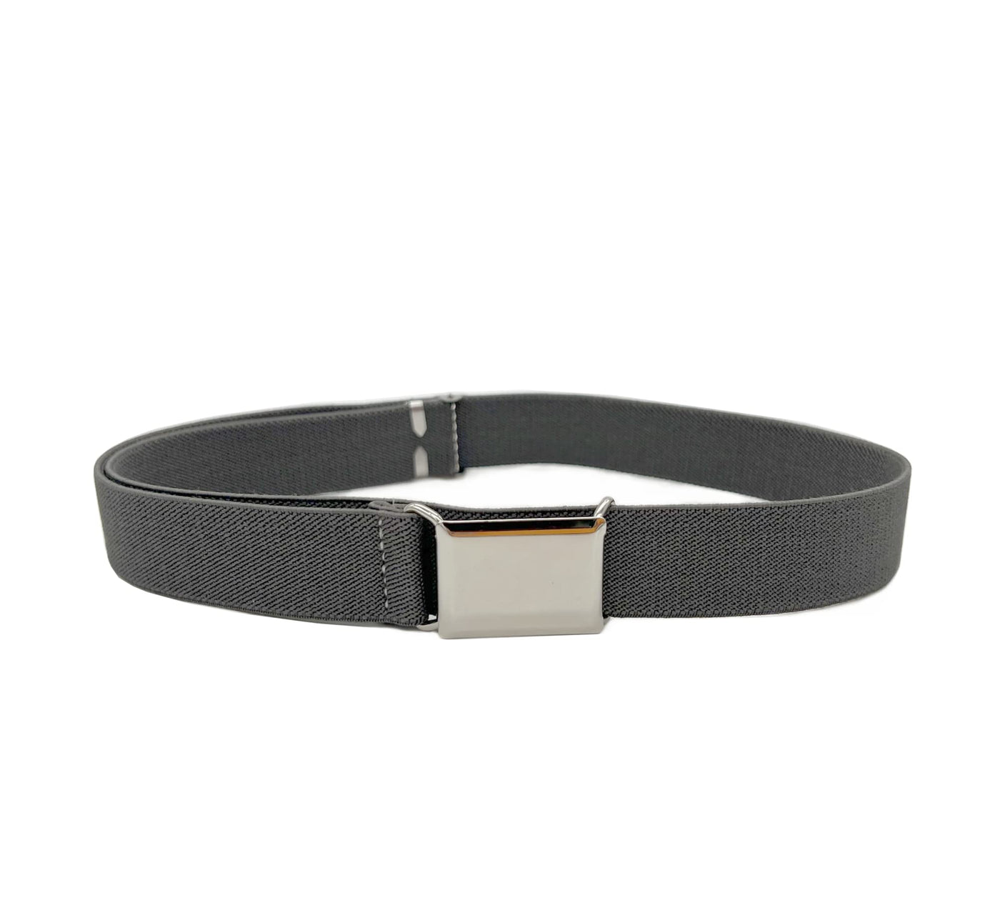 NestNook Kids Belt Adjustable Belts for Boys and Girls Elastic Stretch Belts with Silver Square Buckle