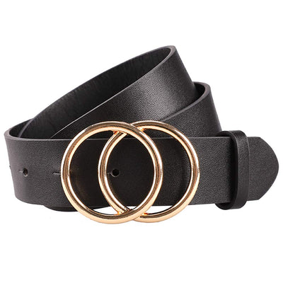 Earnda Women's Leather Belt Fashion Soft Faux Leather Waist Belts For Jeans Dress