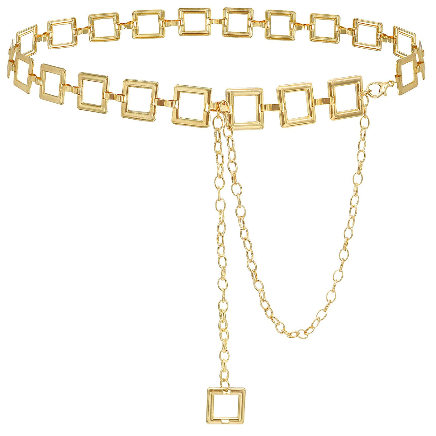 Women's Chain Belt Metal Waist Belt Chunky Belly Link Belt