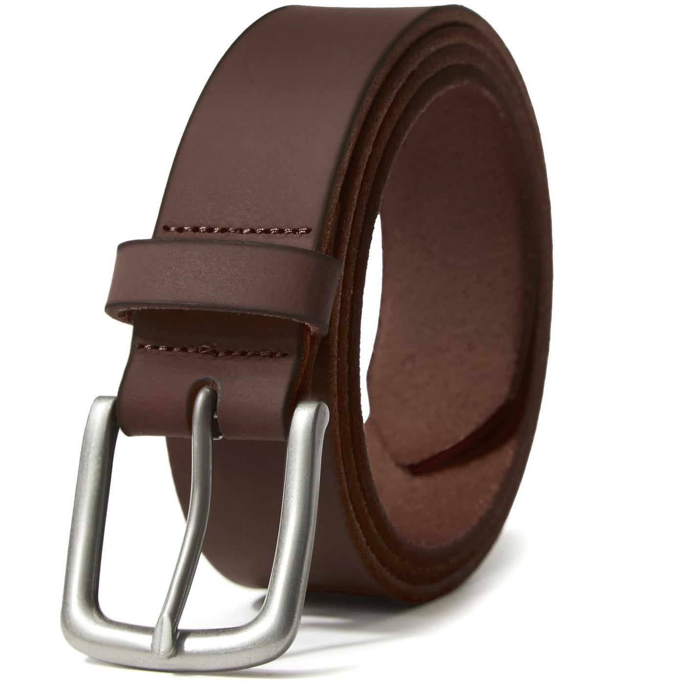 VATAN Men's Genuine Leather Casual Every Day Jeans Belts, Handmade Men Leather Belt with Gift Box