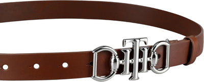 Tommy Hilfiger Women's Th Horsebit Plaque Buckle Belt