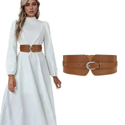 SUOSDEY Womens Wide Elastic Waist Belt for Dress Ladies Stretch Cinch Belt for Women