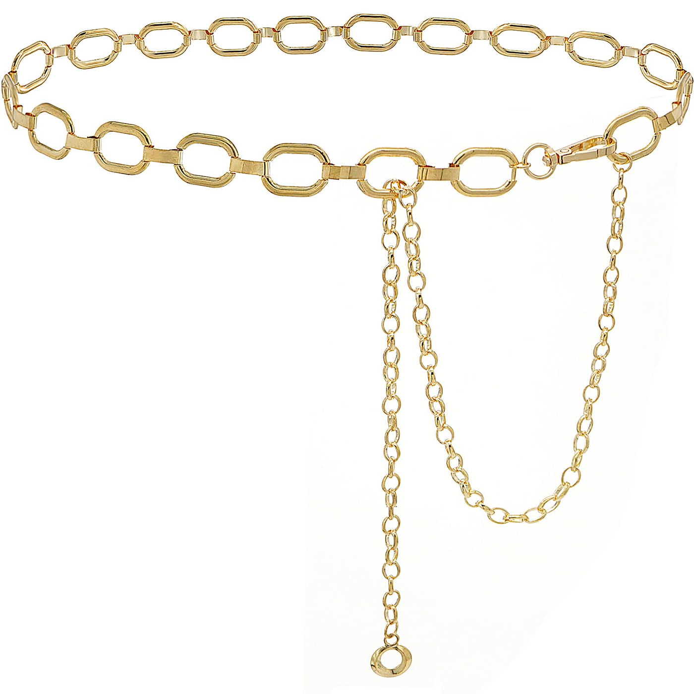 Women's Chain Belt Metal Waist Belt Chunky Belly Link Belt