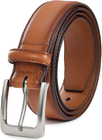 VATAN Men's Genuine Leather Dress Belts, Handmade Classic Every Day Leather Jeans Belt for Men Work Business Casual