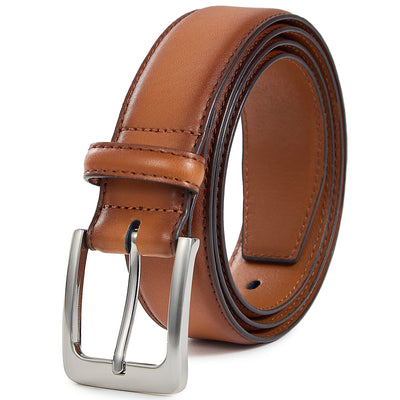 VATAN Men's Genuine Leather Dress Belts, Handmade Classic Every Day Leather Jeans Belt for Men Work Business Casual