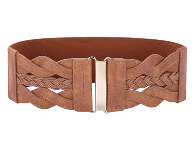 GRACE KARIN Women's Vintage Stretch Retro Wide Waist Elastic Belt