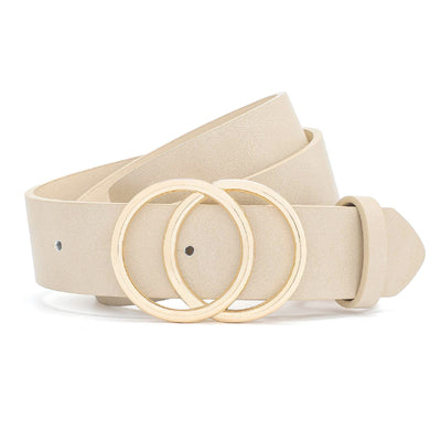 Earnda Women's Leather Belt Fashion Soft Faux Leather Waist Belts For Jeans Dress