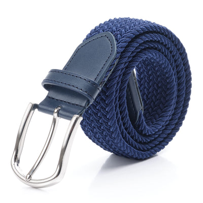 DWOY Elastic Braided Stretch Belt for Men - Versatile Woven Web Belt - Perfect Fit and Comfort