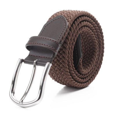 DWOY Elastic Braided Stretch Belt for Men - Versatile Woven Web Belt - Perfect Fit and Comfort