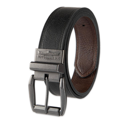 Levi's Men's Two-in-One Reversible Rotative Buckle Casual Everyday Jean Belt (Regular and Big & Tall Sizing)