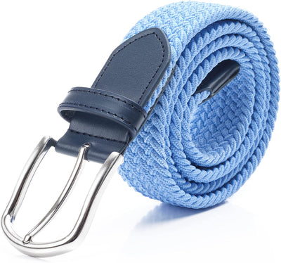 DWOY Elastic Braided Stretch Belt for Men - Versatile Woven Web Belt - Perfect Fit and Comfort