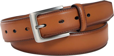 VATAN Men's Genuine Leather Dress Belts, Handmade Classic Every Day Leather Jeans Belt for Men Work Business Casual