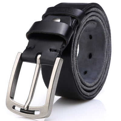 KEECOW Men's 100% Italian Cow Leather Belt Men With Anti-Scratch Buckle,Packed in a Box