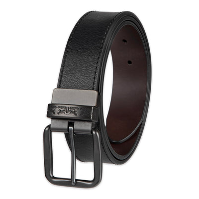 Levi's Men's Two-in-One Reversible Rotative Buckle Casual Everyday Jean Belt (Regular and Big & Tall Sizing)