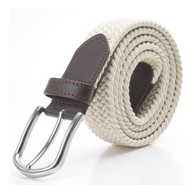 DWOY Elastic Braided Stretch Belt for Men - Versatile Woven Web Belt - Perfect Fit and Comfort
