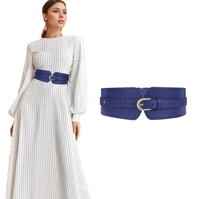 SUOSDEY Womens Wide Elastic Waist Belt for Dress Ladies Stretch Cinch Belt for Women