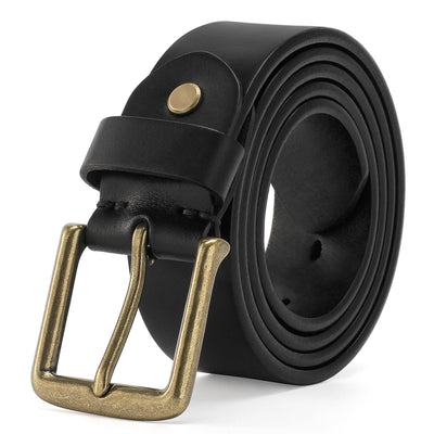 Thicken Full Grain Leather Mens Belt Heavy Duty Mens Work Belt Mens Belt High Hardness Buckle Packed In Gift Box