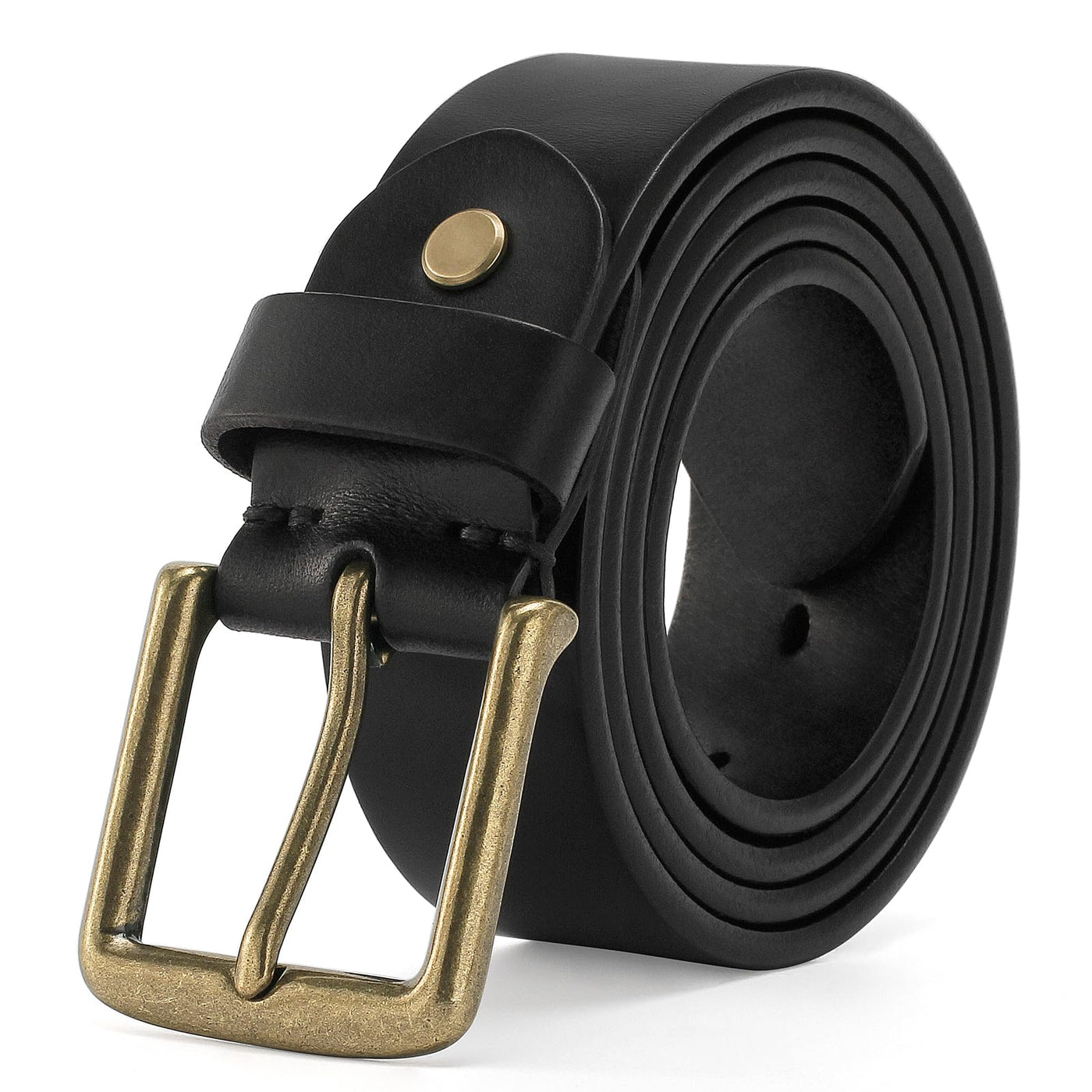 Thicken Full Grain Leather Mens Belt Heavy Duty Mens Work Belt Mens Belt High Hardness Buckle Packed In Gift Box