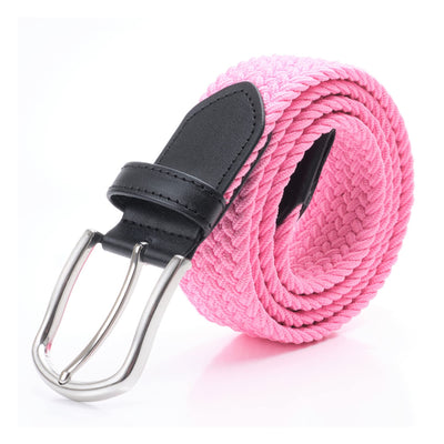 DWOY Elastic Braided Stretch Belt for Men - Versatile Woven Web Belt - Perfect Fit and Comfort
