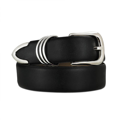 Women's Leather Belts with Gold Buckle Fashion Leather Waist Belt Elegant Ladies Belts for Jeans Dress & Casual Wear