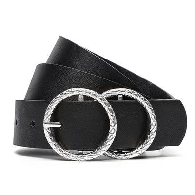 Earnda Women's Leather Belt Fashion Soft Faux Leather Waist Belts For Jeans Dress