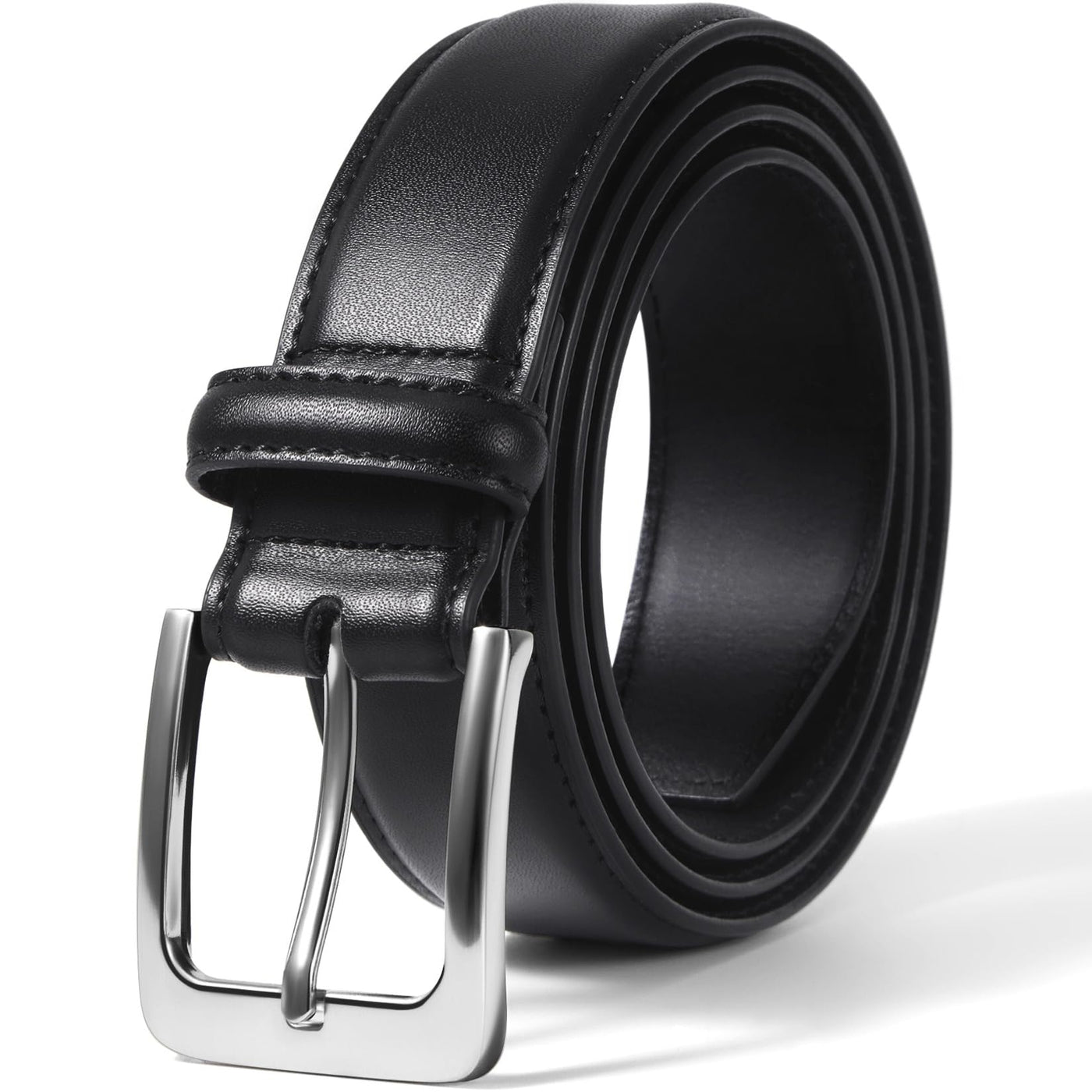 VATAN Men's Genuine Leather Dress Belts, Handmade Classic Every Day Leather Jeans Belt for Men Work Business Casual