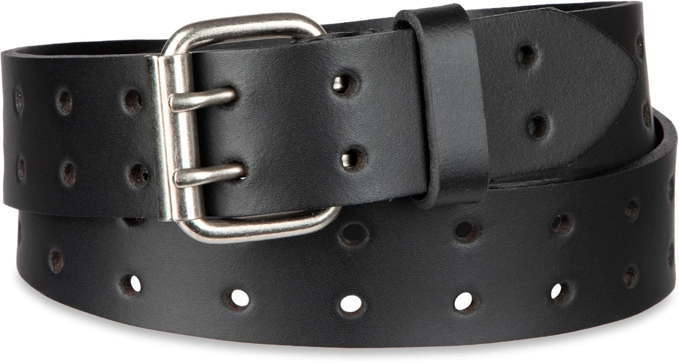 Dickies Men's Leather Double Prong Belt