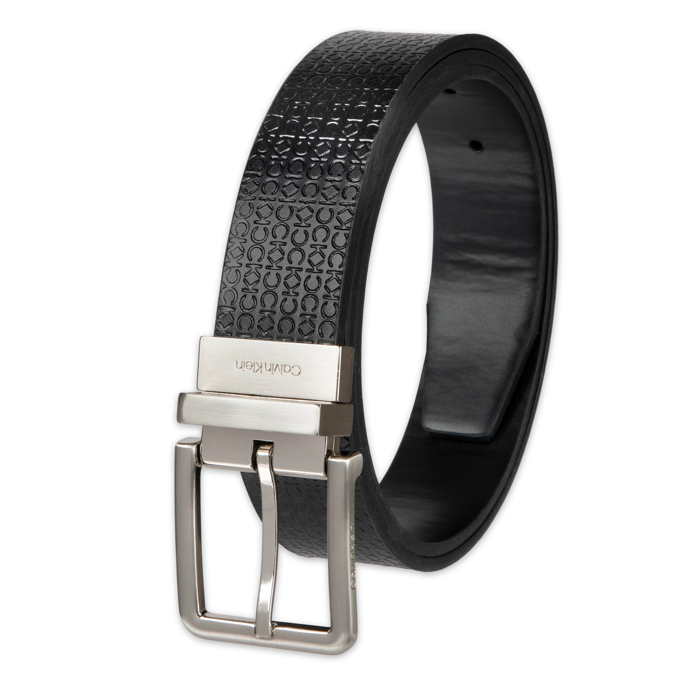 Calvin Klein Men's Two-in-one Reversible Rotative Buckle Casual Dress Belt