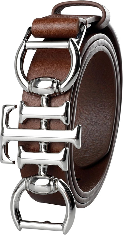 Tommy Hilfiger Women's Th Horsebit Plaque Buckle Belt