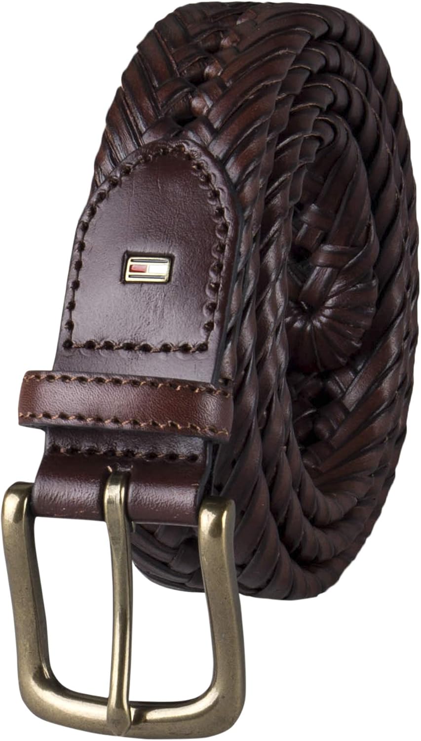 Tommy Hilfiger Men's Braided Everyday Casual Belt