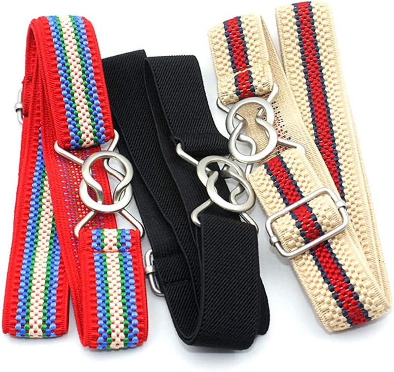 Kids Adjustable Elastic Belts For Toddler Stretch Waist Stripe Belts For Boys And Girls