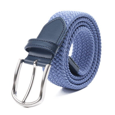 DWOY Elastic Braided Stretch Belt for Men - Versatile Woven Web Belt - Perfect Fit and Comfort