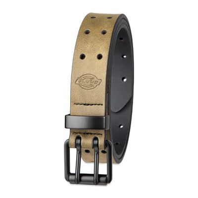 Dickies Men's Leather Double Prong Belt