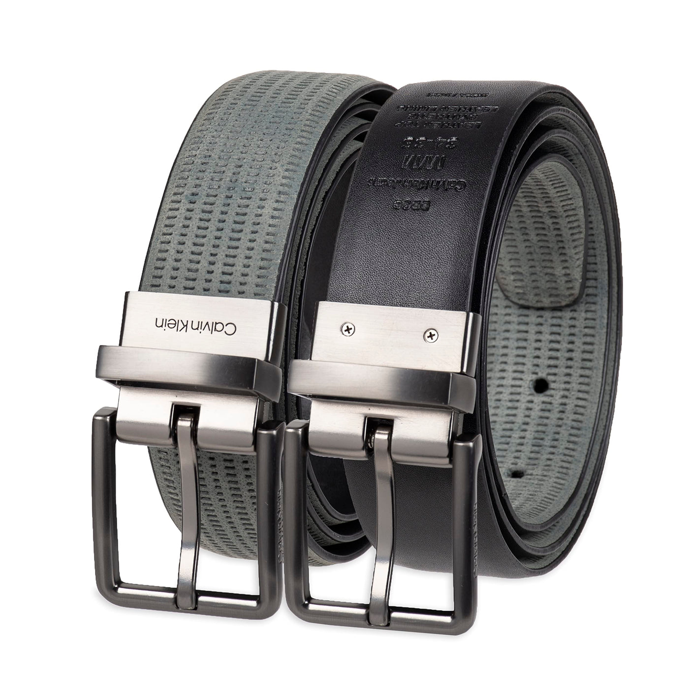Calvin Klein Men's Two-in-one Reversible Rotative Buckle Casual Dress Belt