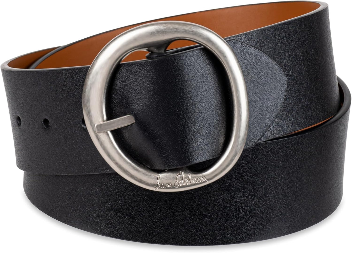 Sam Edelman Women's Two-in-one Reversible Center Bar Buckle Belt