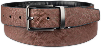 Calvin Klein Men's Two-in-one Reversible Rotative Buckle Casual Dress Belt