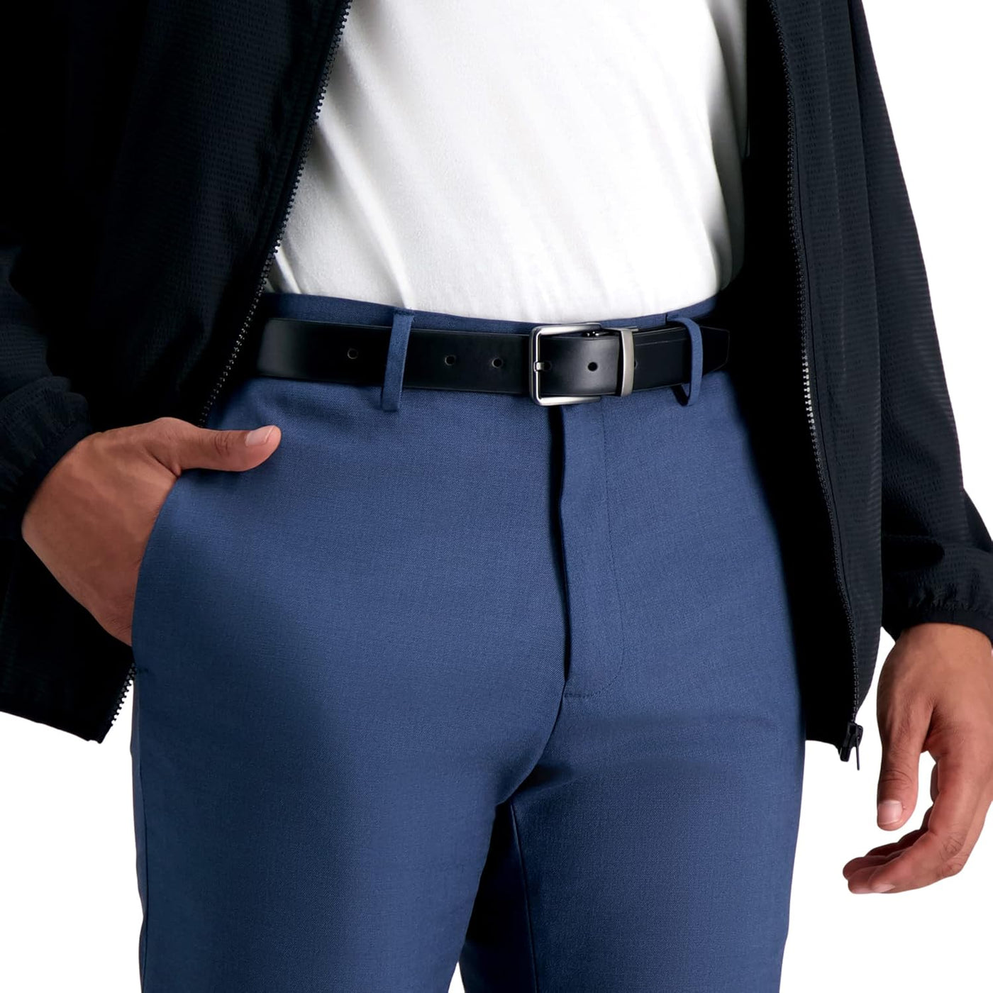 Calvin Klein Men's Two-in-one Reversible Rotative Buckle Casual Dress Belt