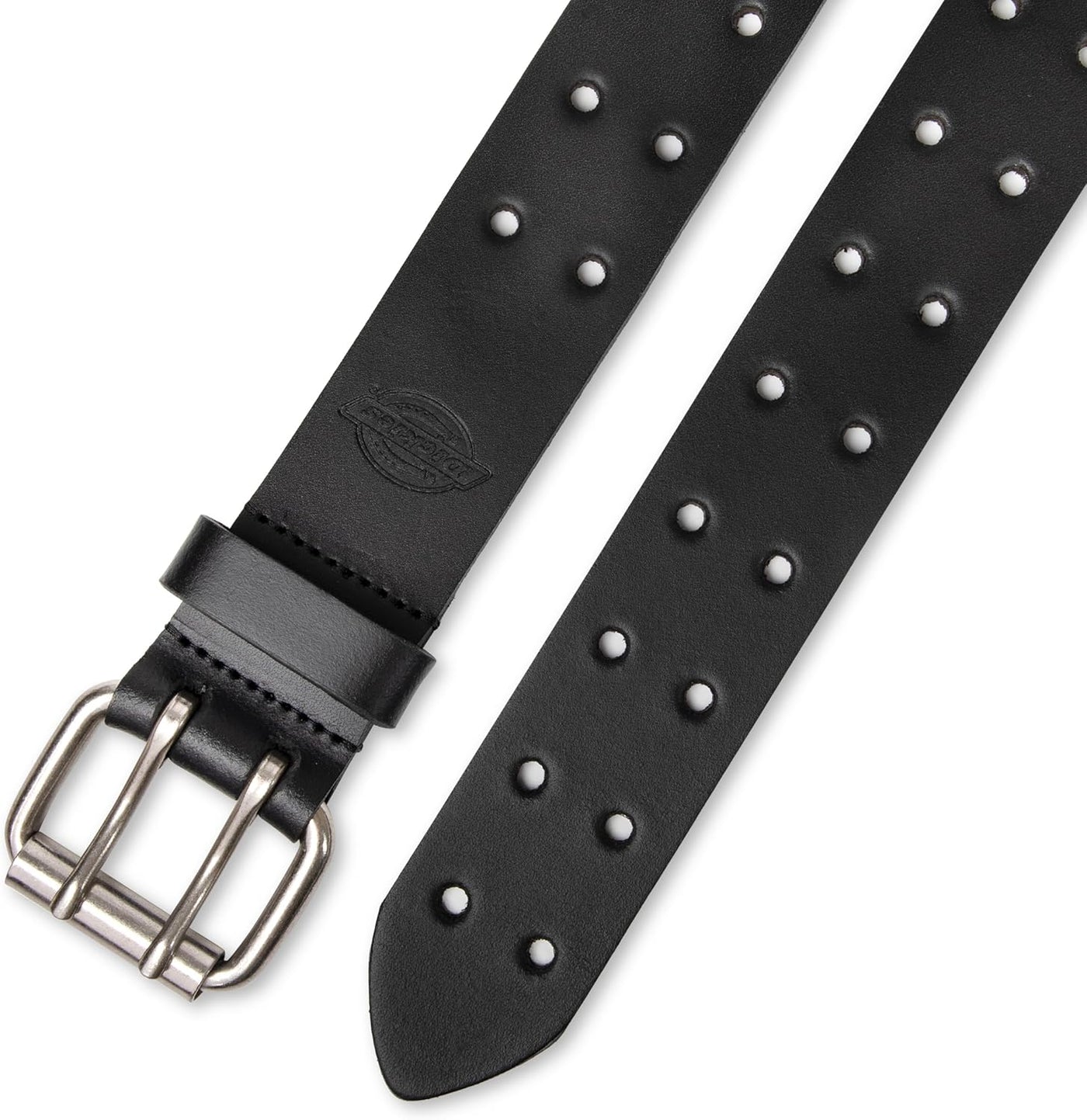 Dickies Men's Leather Double Prong Belt